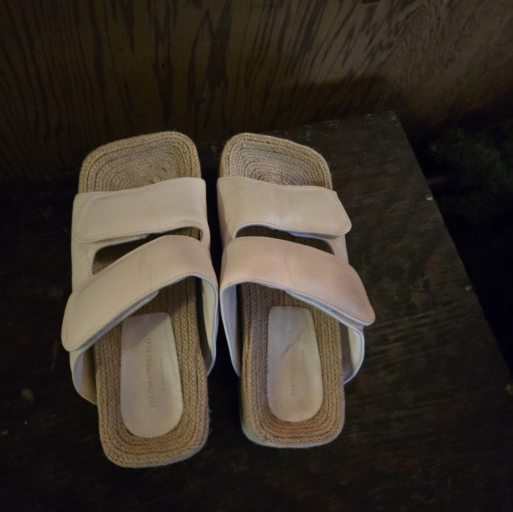 Paloma Barcelo platform espadrillas sandals 39 Italian 8.5 US size